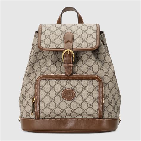 gucci monogram supreme interlocking g backpack|Small belt bag with Interlocking G in GG Supreme .